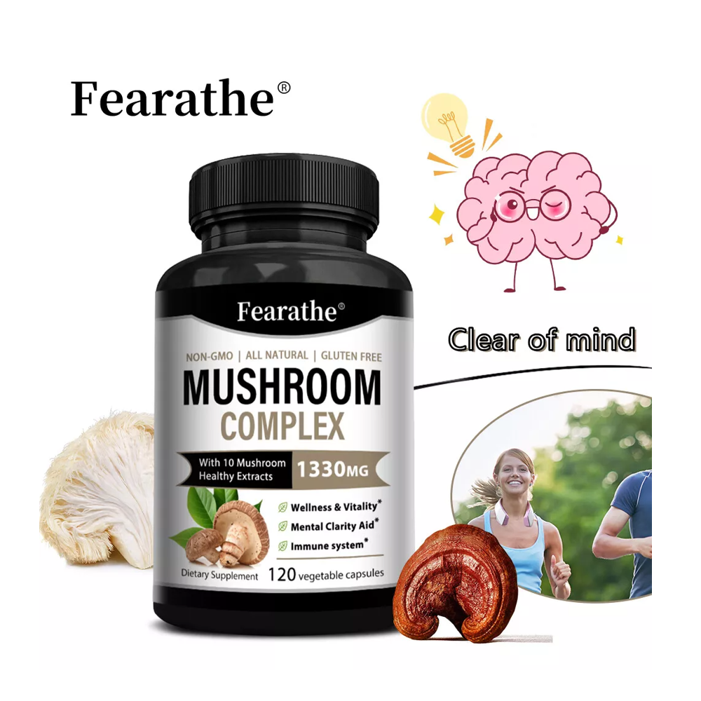 Fearathe Mushroom Complex Supplement Capsules