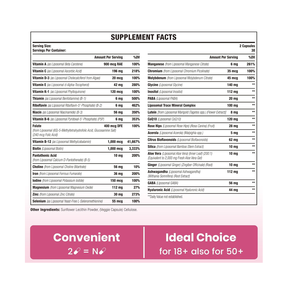 Sambugra Liposomal Multivitamin Women Capsules