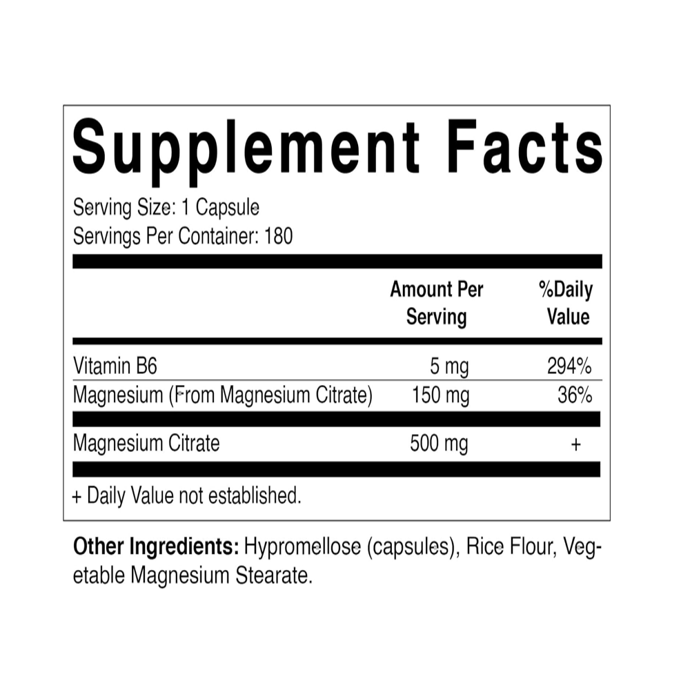 Vitamatic Magnesium Citrate Capsules