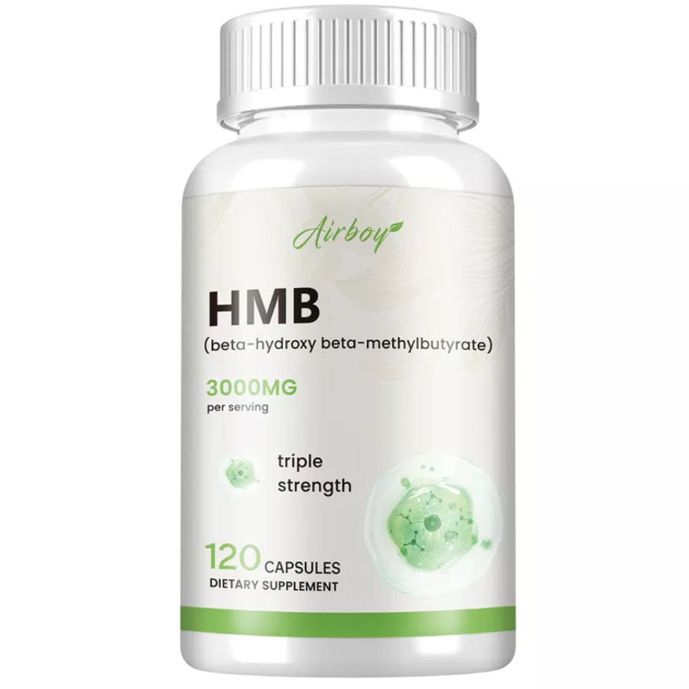 Airboy HMB 3000MG – Triple Strength Muscle Support | 120 Capsules
