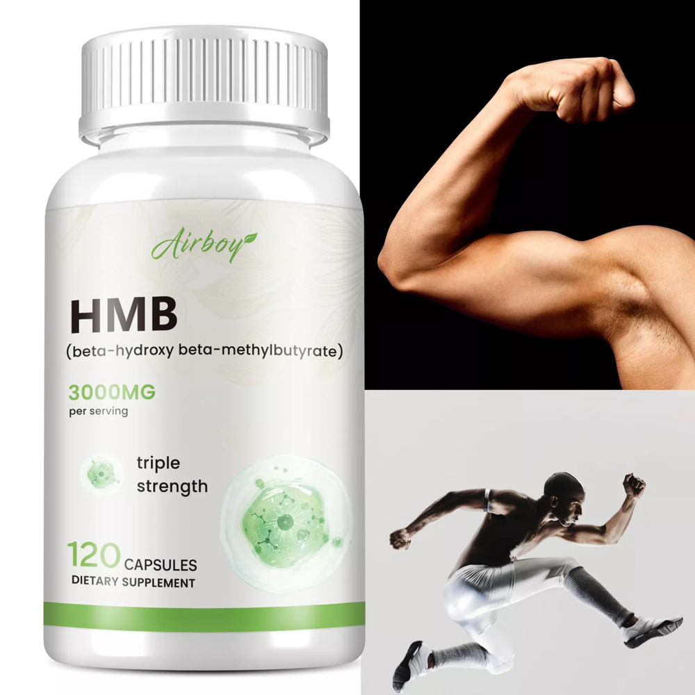 Airboy HMB 3000MG – Triple Strength Muscle Support | 120 Capsules