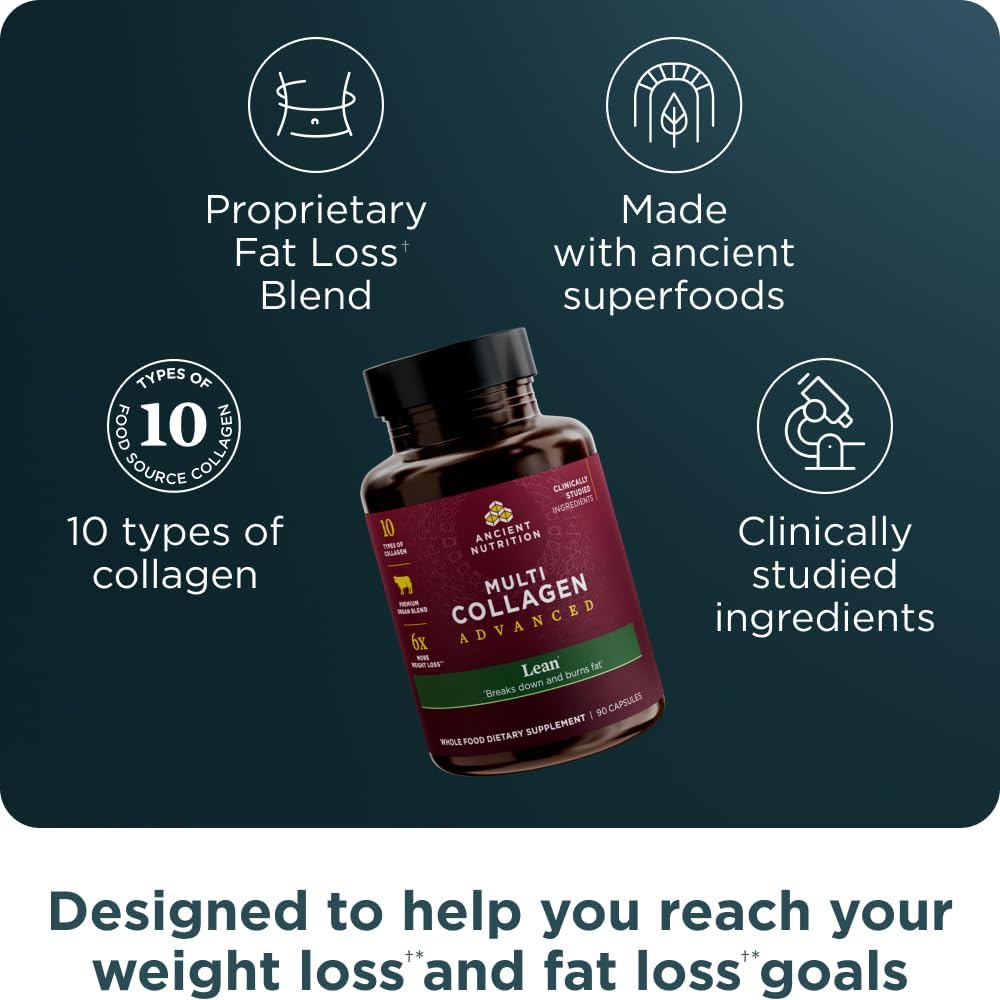 Ancient Nutrition Multi Collagen Advanced Lean Capsules