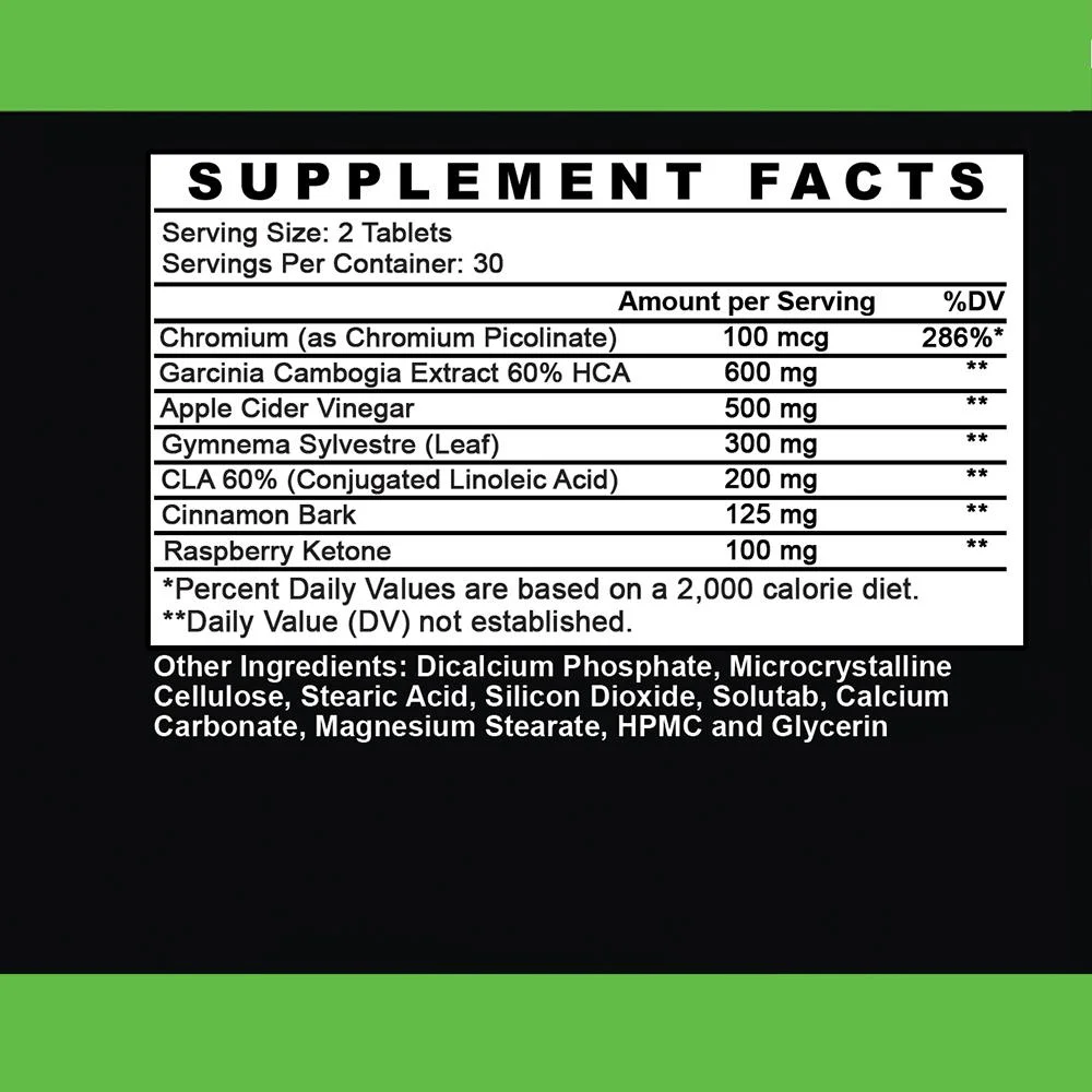 Angry Supplements Garcinia Cambogia With Apple Cider Vinegar Capsules