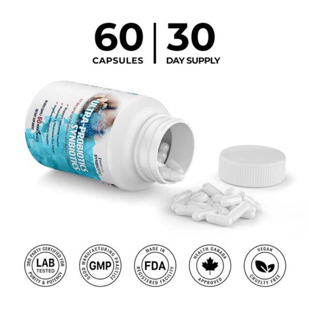 Azma Biotech Synbiotic Ultra Probiotics Synbiotic 60 Capsules