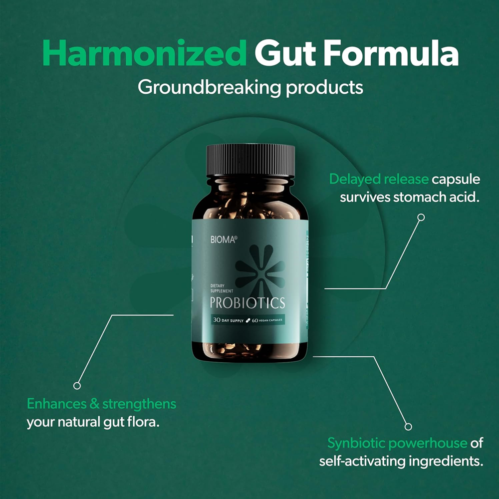 BIOMA Probiotics Digestive Health Capsules