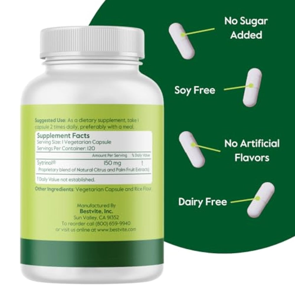 Bestvite® Sytrinol 150 mg Capsules | Stearate-Free, Non-GMO