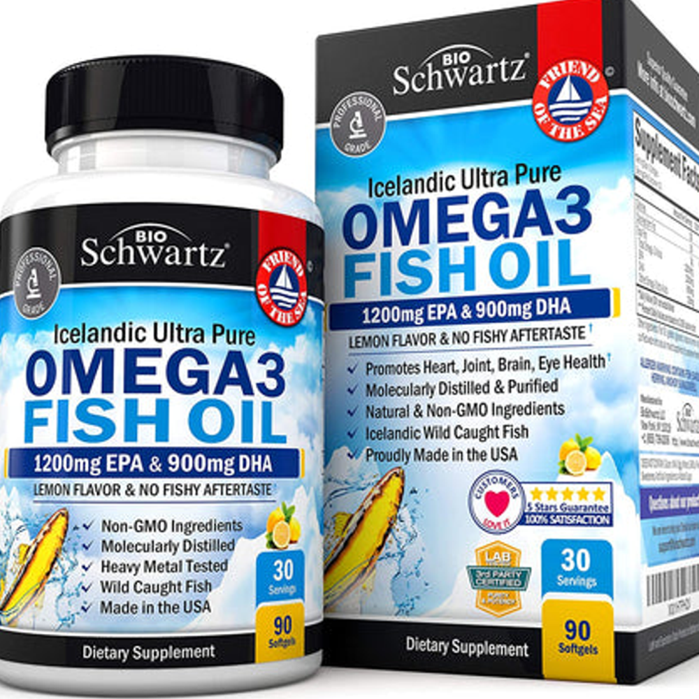 Bio Schwartz Icelandic Ultra-Pure Omega-3 Fish Oil