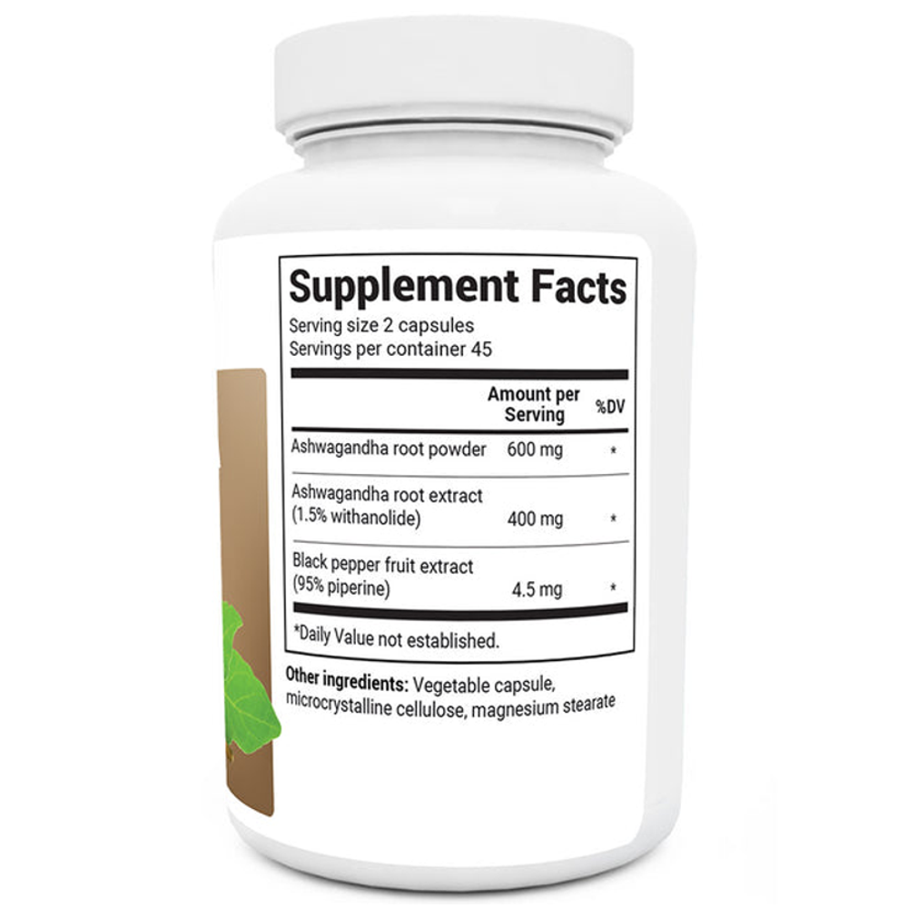 Dr. Berg Ashwagandha with Black Pepper (90 Capsules)