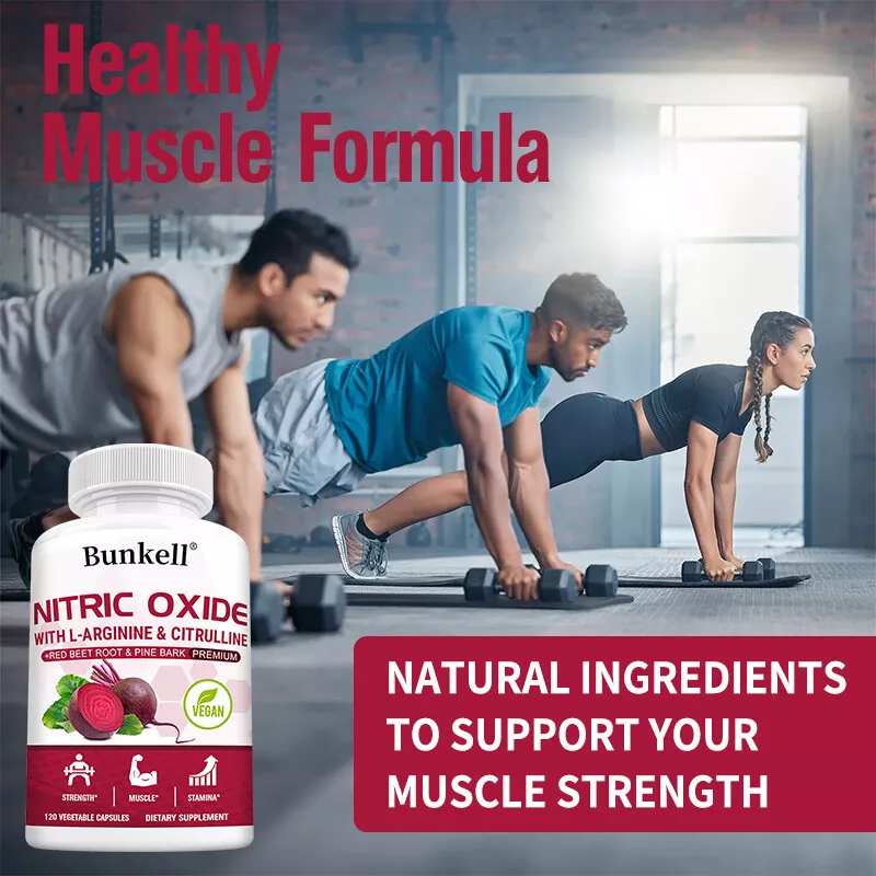 Bunkell Nitric Oxide Capsules - With L-arginine & L-citrulline