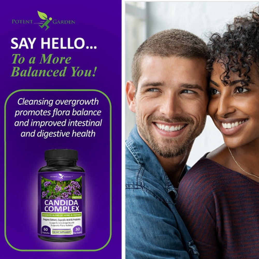 Potent garden Candida Complaex – Enzymace Blend for Gut Health