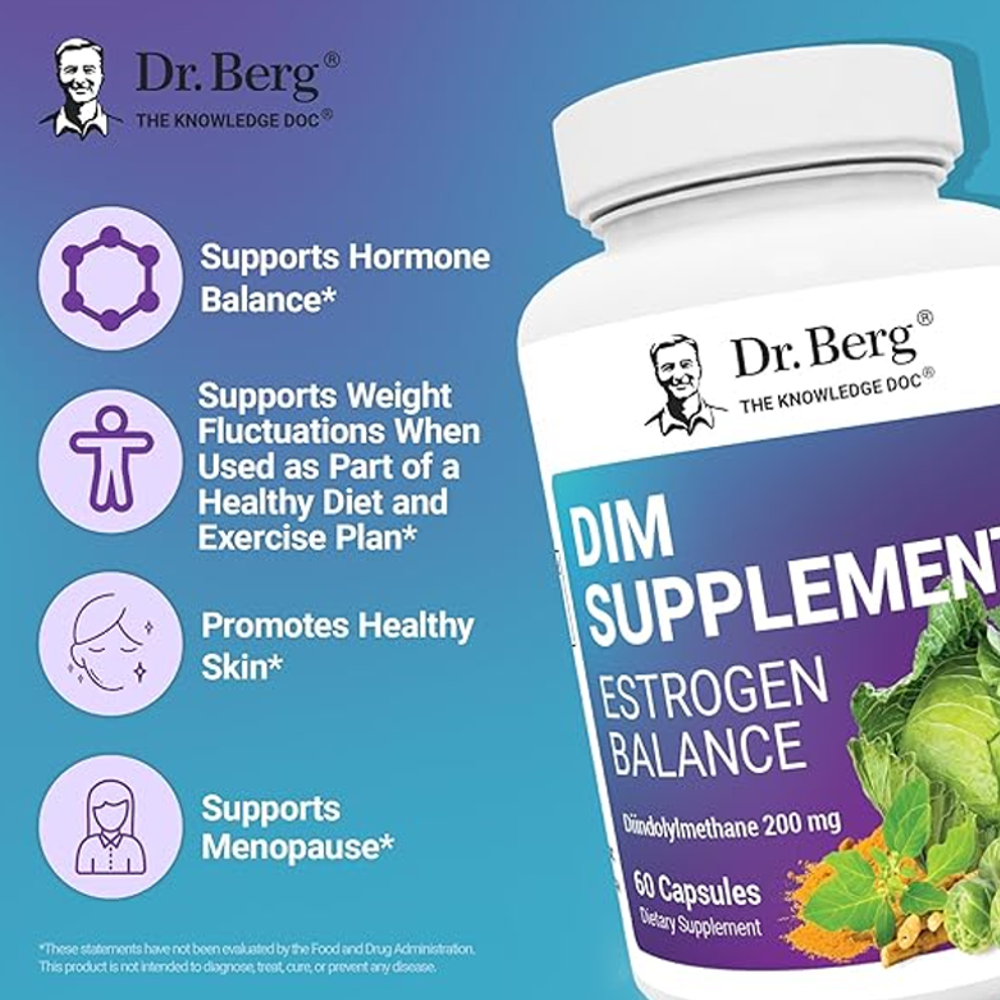 Dr. Berg DIM Supplement – Estrogen Balance ( 60 Capsules)
