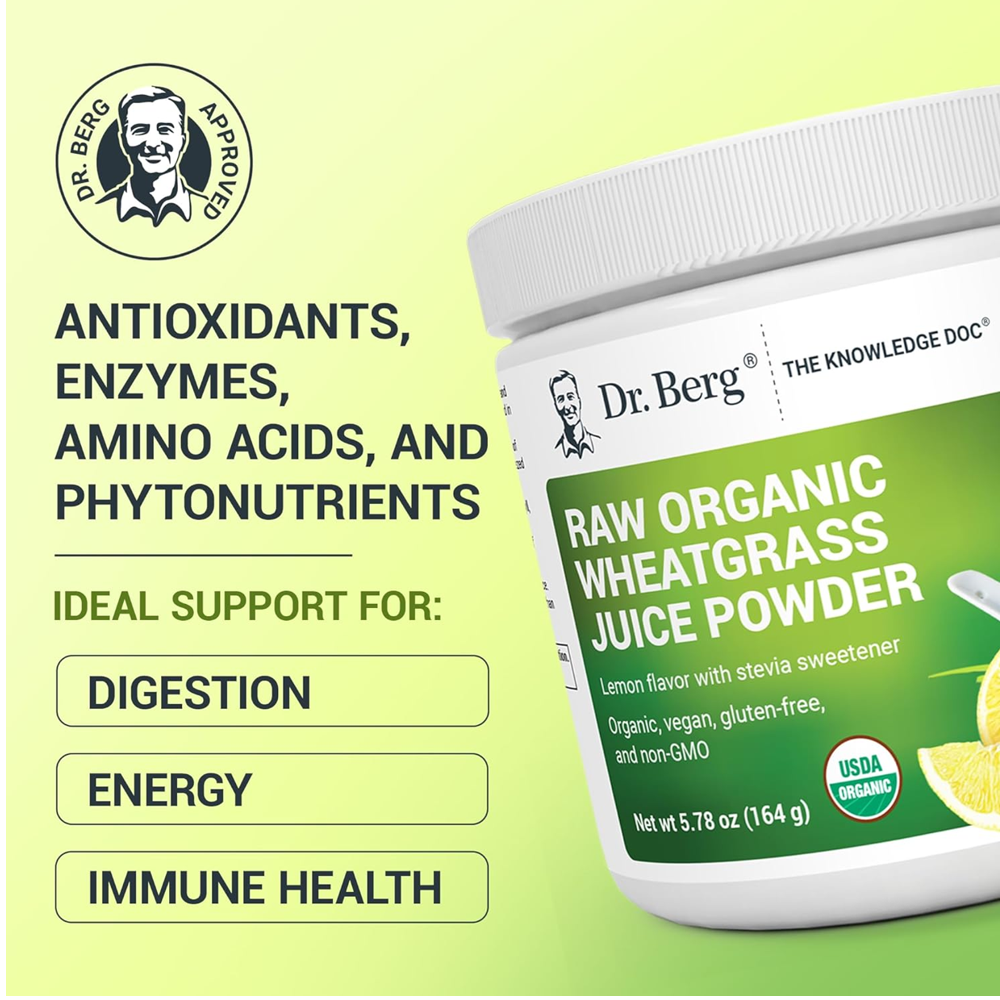 Dr. Berg Raw Organic Wheatgrass Juice Powder