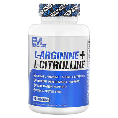 EVLution Nutrition L-Arginine + l-Citrulline Supplement