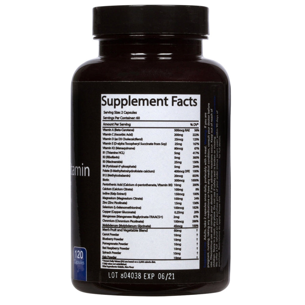 Elite Life Nutrition Men's Multi-Vitamin – 28 Powerful Nutrients