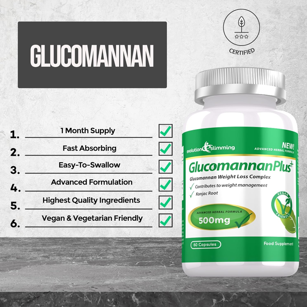 Evolution Slimming Glucomannan Plus Fibre Capsules