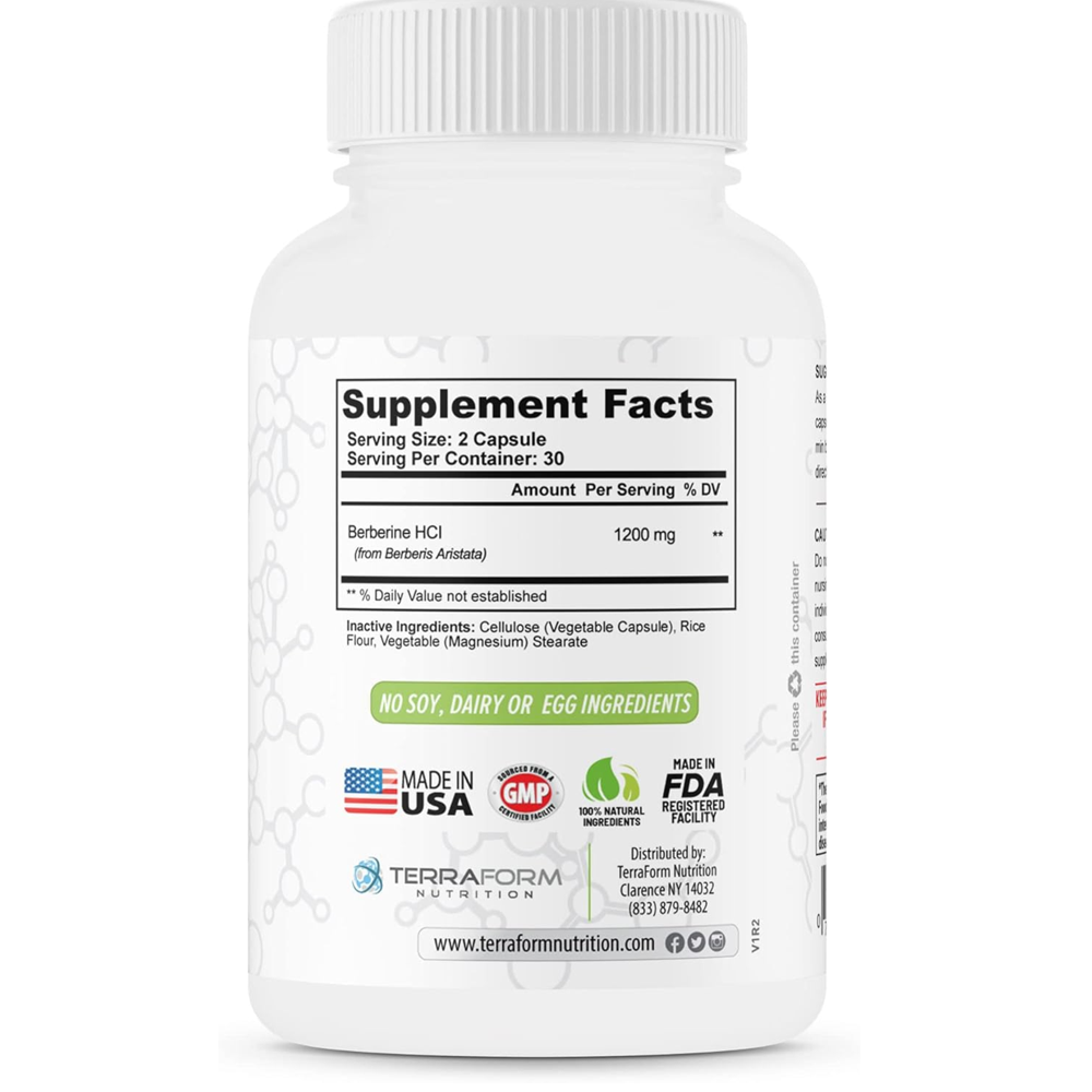 Terraform Nutrition Extra Strength Berberine 60 Capsules