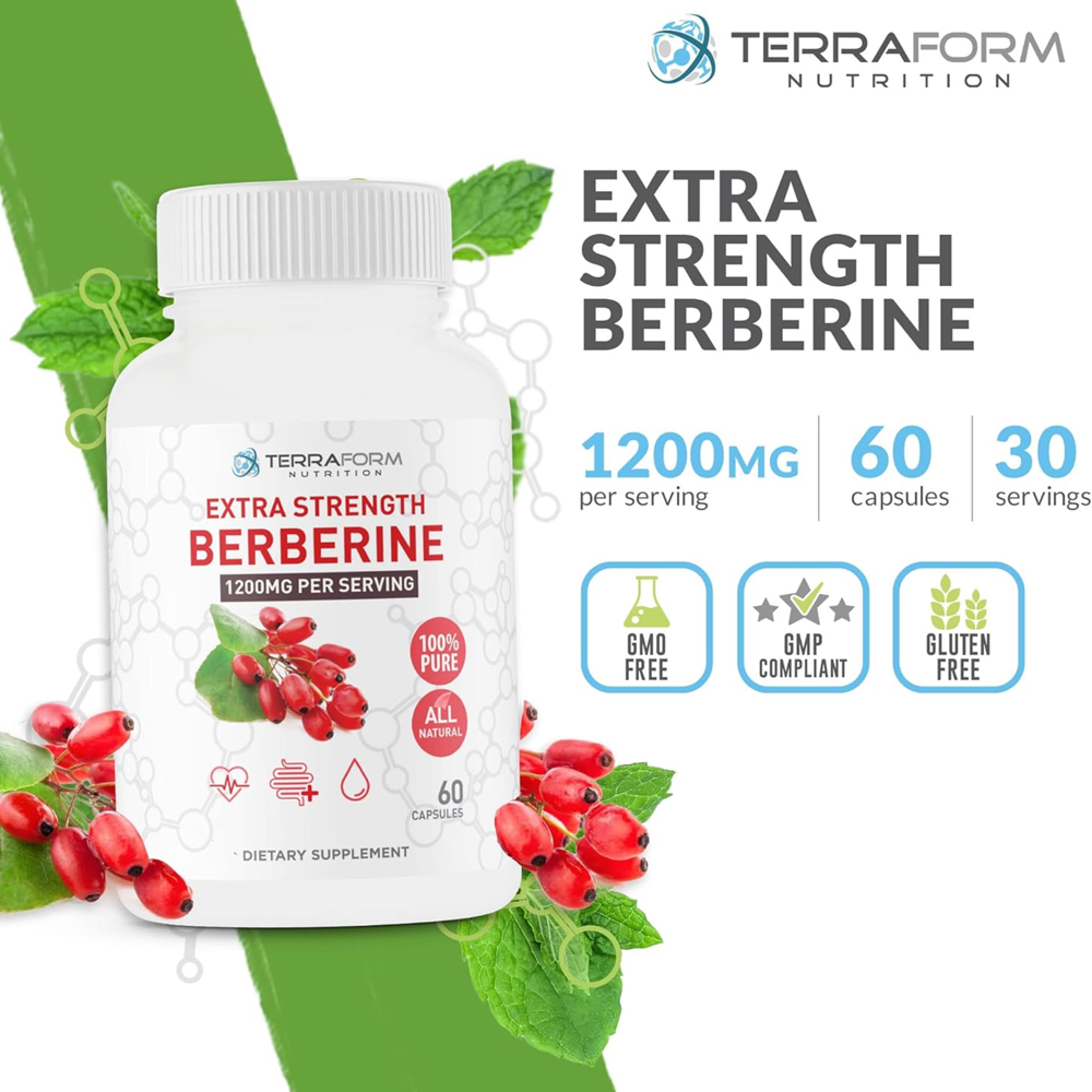 Terraform Nutrition Extra Strength Berberine 60 Capsules