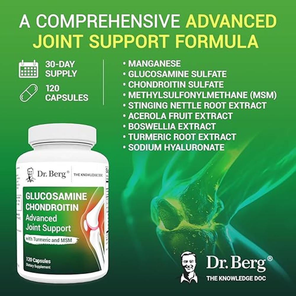 Dr. Berg® Glucosamine Chondroitin – (120 Capsules)