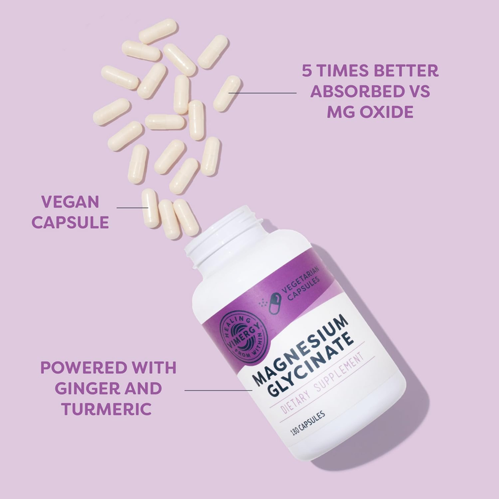 Healing Vimergy Magnesium Glycinate – 180 Vegetarian Capsules