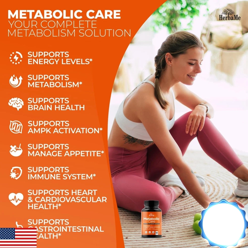 Herba Me Metabolic Care –  Berberine, Cinnamon & ALA (60 Capsules)