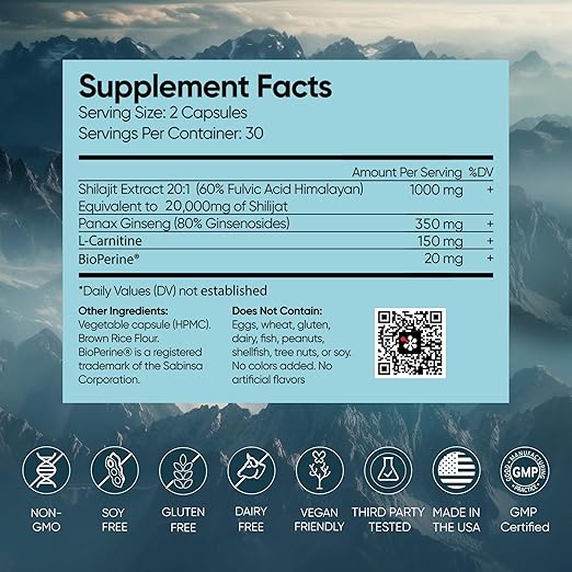Himalayan Shilajit 1520 mg Supplement