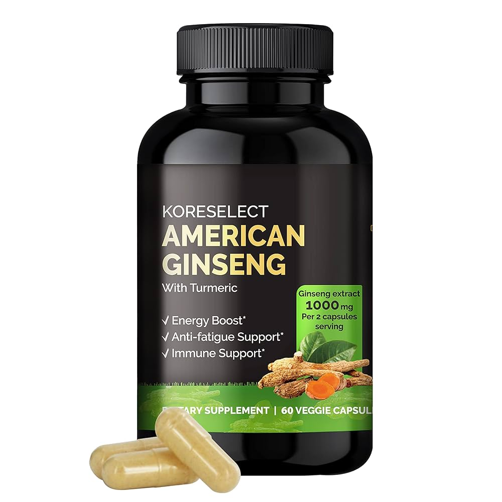 KORESELECT American Ginseng with Turmeric Capsules