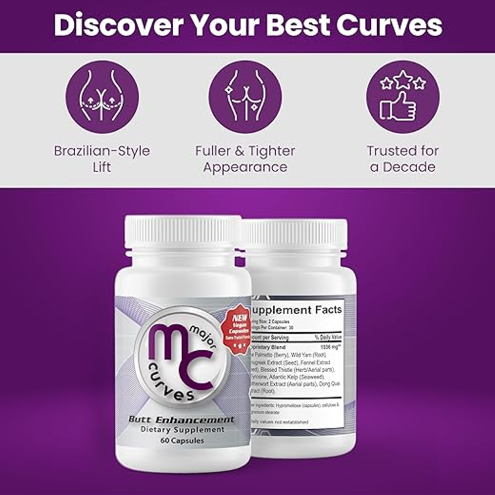 Major Curves MC – Butt Enhancement Formula (60 Capsules)