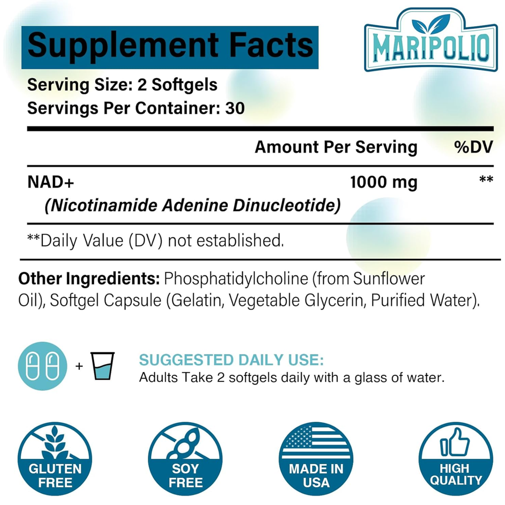 Maripolio Liposomal Nad+100 Mg Supplement