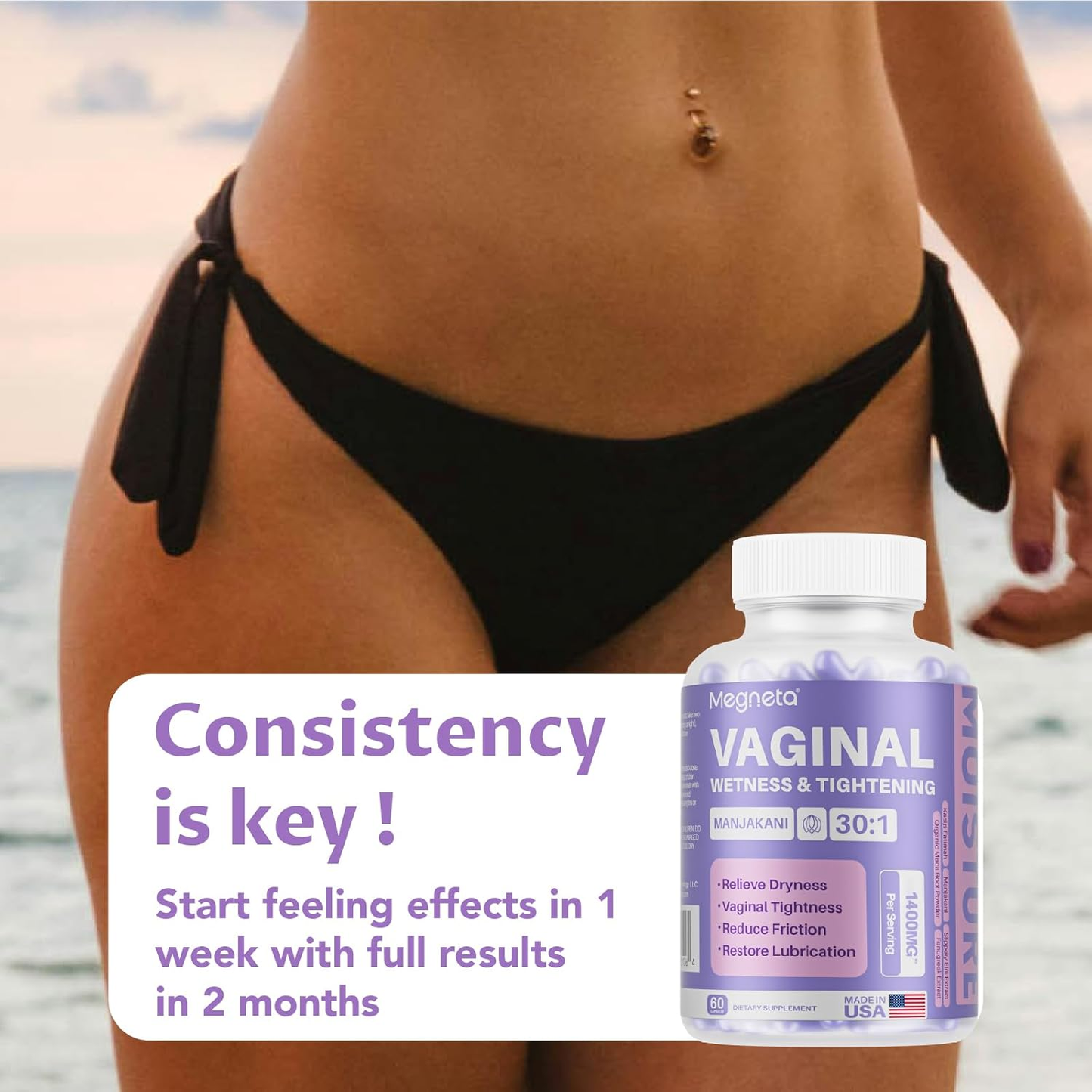 Megneta Vaginal Wetness & Tightening Manjakani Capsules