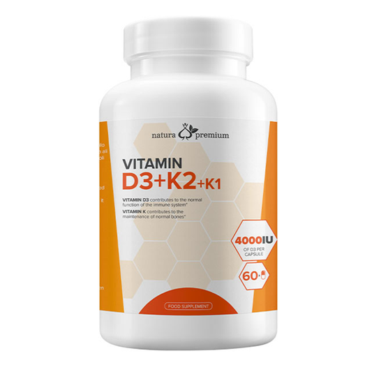 Natura Premium Vitamin D3+k2+k1 Capsules