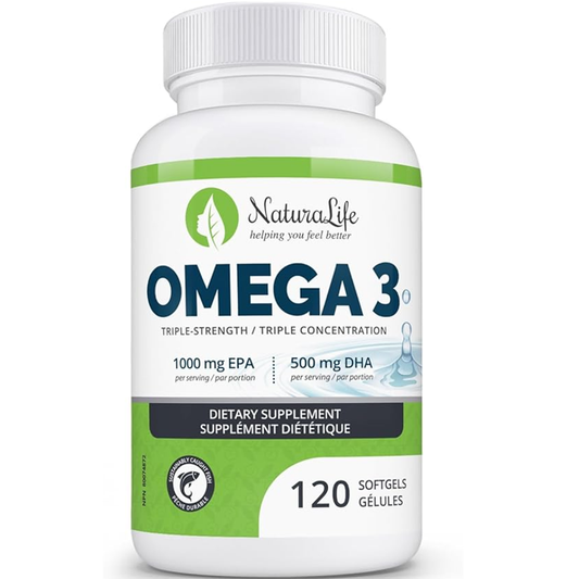 Natura Life Omega-3 – Triple Strength Capsules