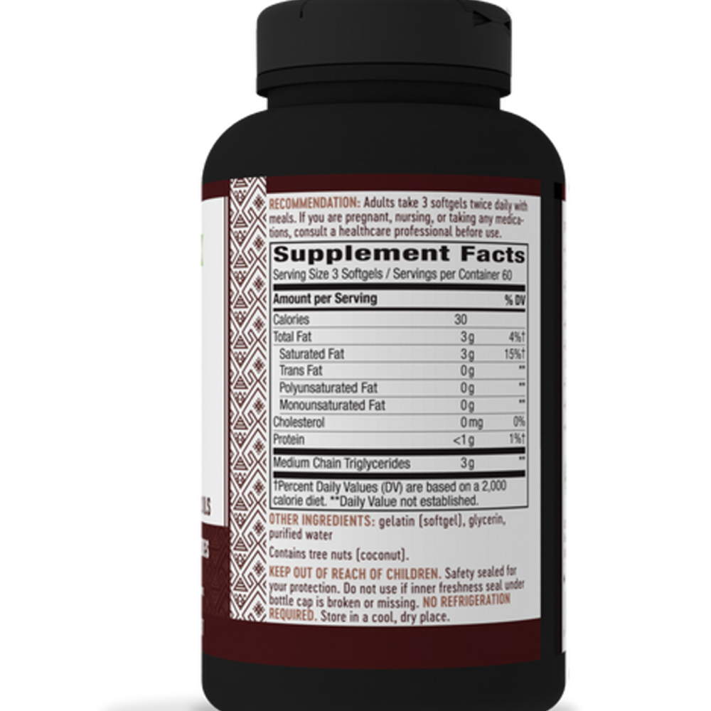 Nature’s Way Mct Oil – 100% Potency, No Fillers, 180 Softgels