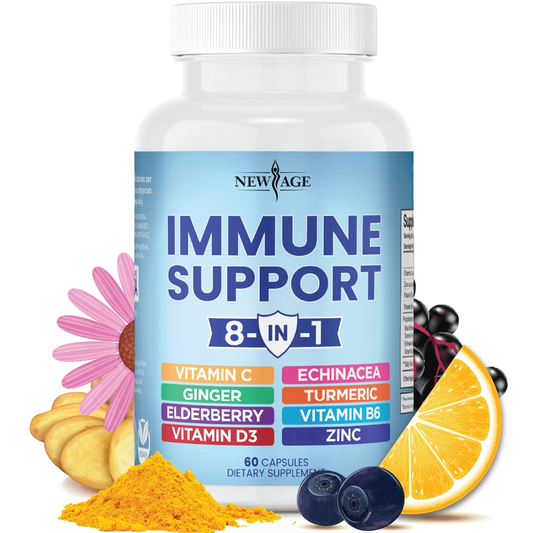 New Age Immune Support 8 In 1 Capsules