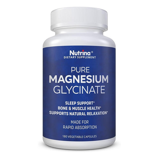 Nutrina Pure Magnesium Glycinate 120 Mg Capsules
