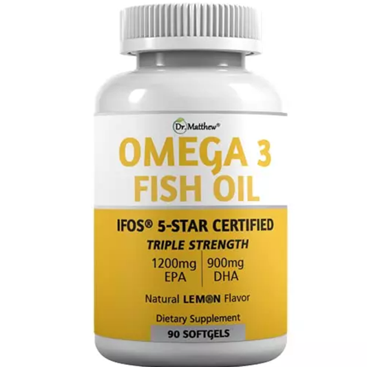 Dr. Matthew Omega-3 Fish Oil – 3,500mg High-Potency EPA & DHA