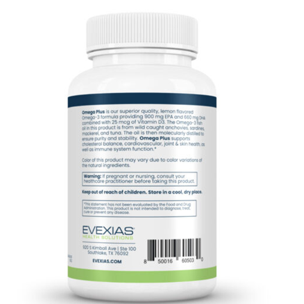 Evexias Omega Plus – High-Yield Omega-3 with Vitamin D3