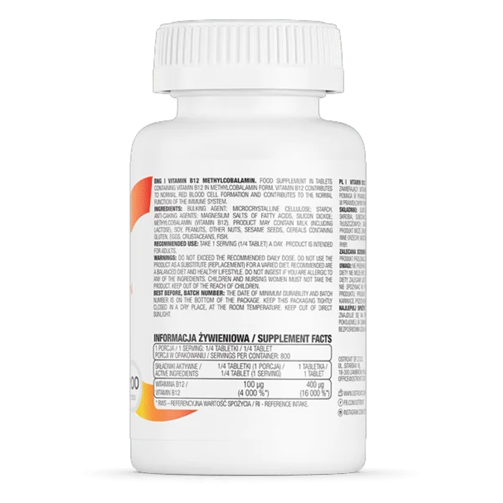Ostrovit Vitamin B12 Methylcobalamin 100 Μg Capsules