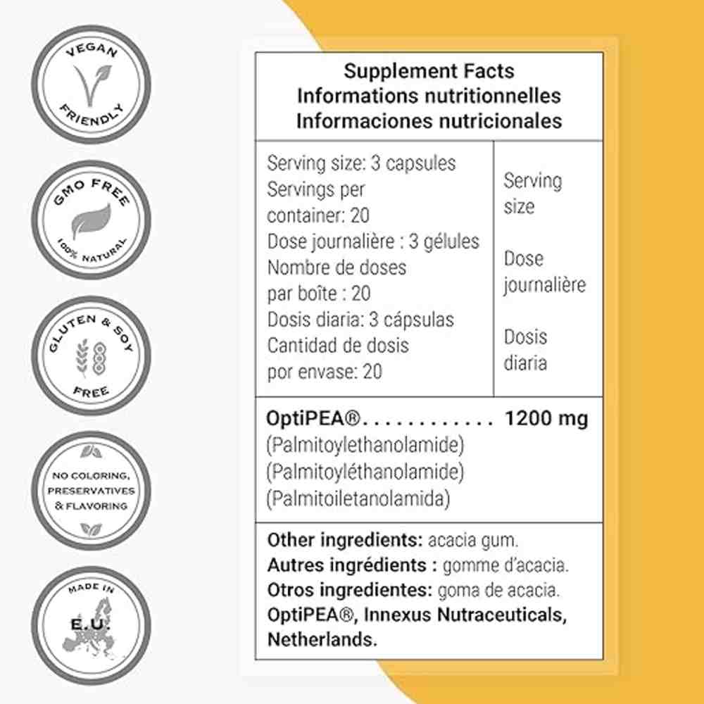 SuperSmart PEA Dietary Supplement – 60 Capsules