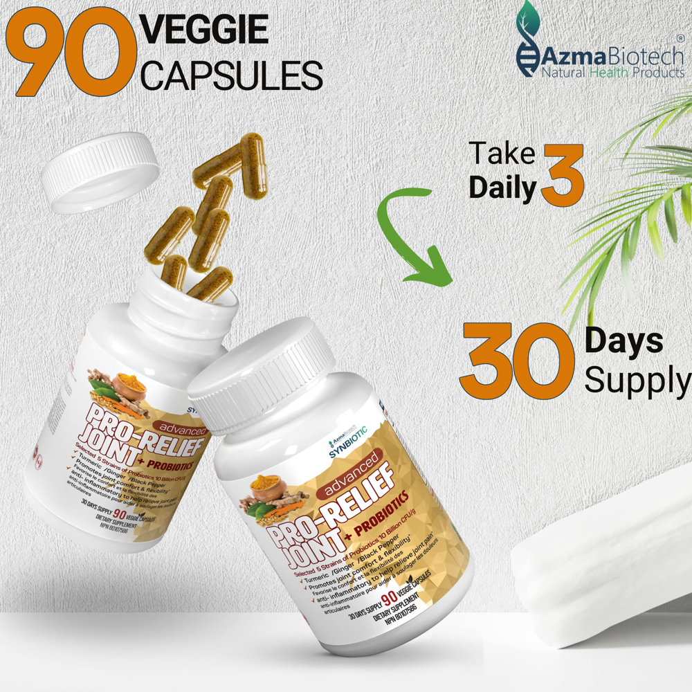 Azma Biotech Synbiotic Pro-Relief Joint- Joint & Probiotic