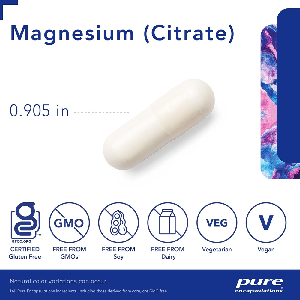 Pure Encapsulations Magnesium (citrate/malate) 90 Capsules