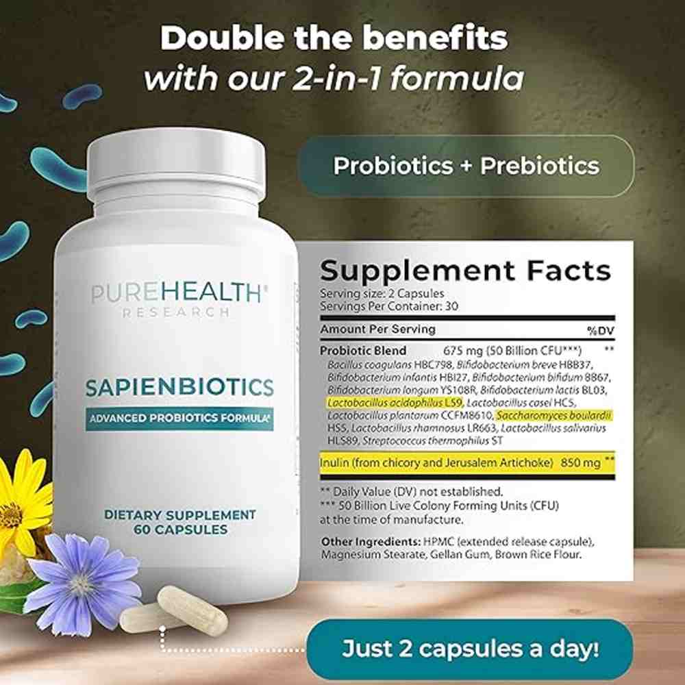 Pure health Research Sapien Biotics – 60 Capsules