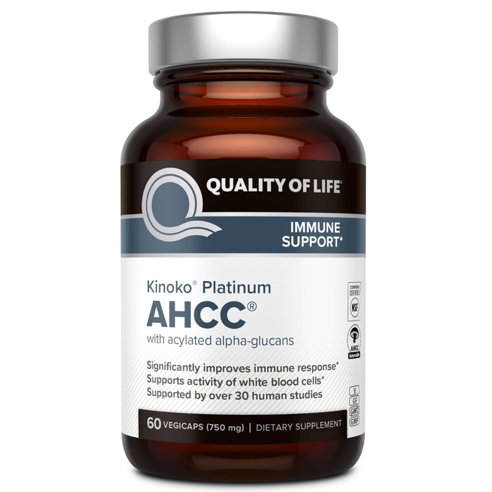 Quality of Life Premium Kinoko Platinum AHCC Capsules