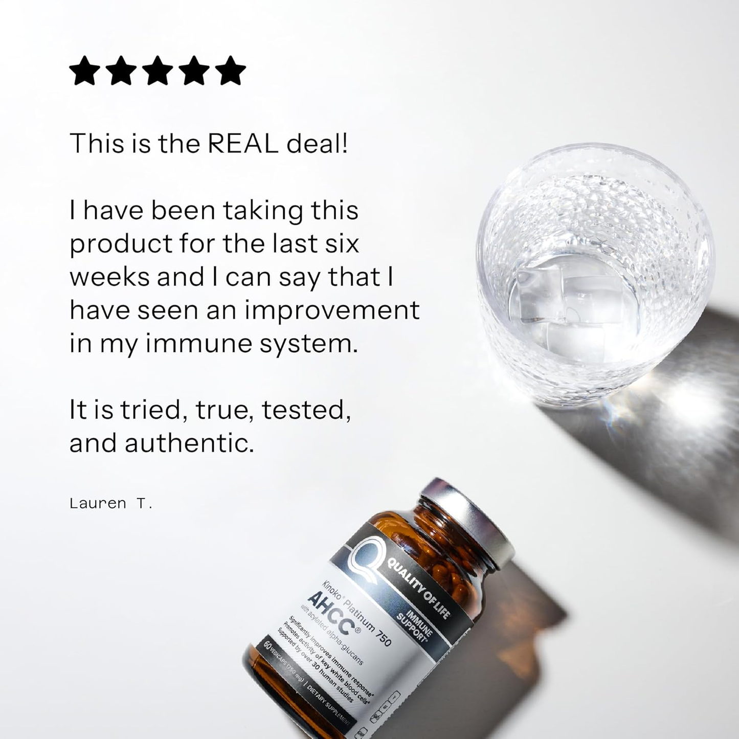 Quality of Life Premium Kinoko Platinum AHCC Capsules