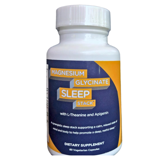 Magnesium Glycinate Sleep Stack with L-Theanine and; Apigenin – (60 Vegetarian Capsules)