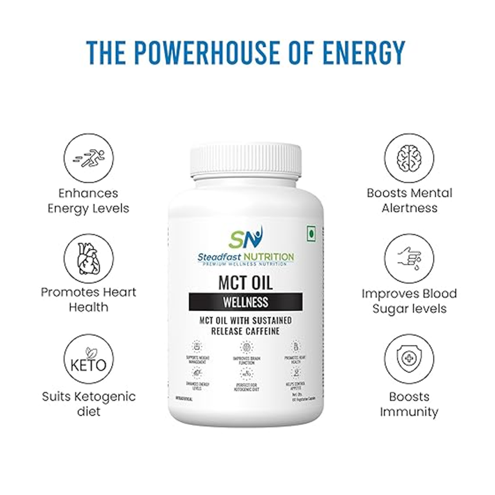 Steadfast Nutrition MCT Oil – Sustained Release Caffeine