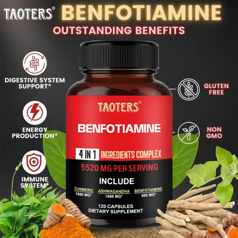 Taoters Benfotiamine Curcumin 140 Mg Capsules