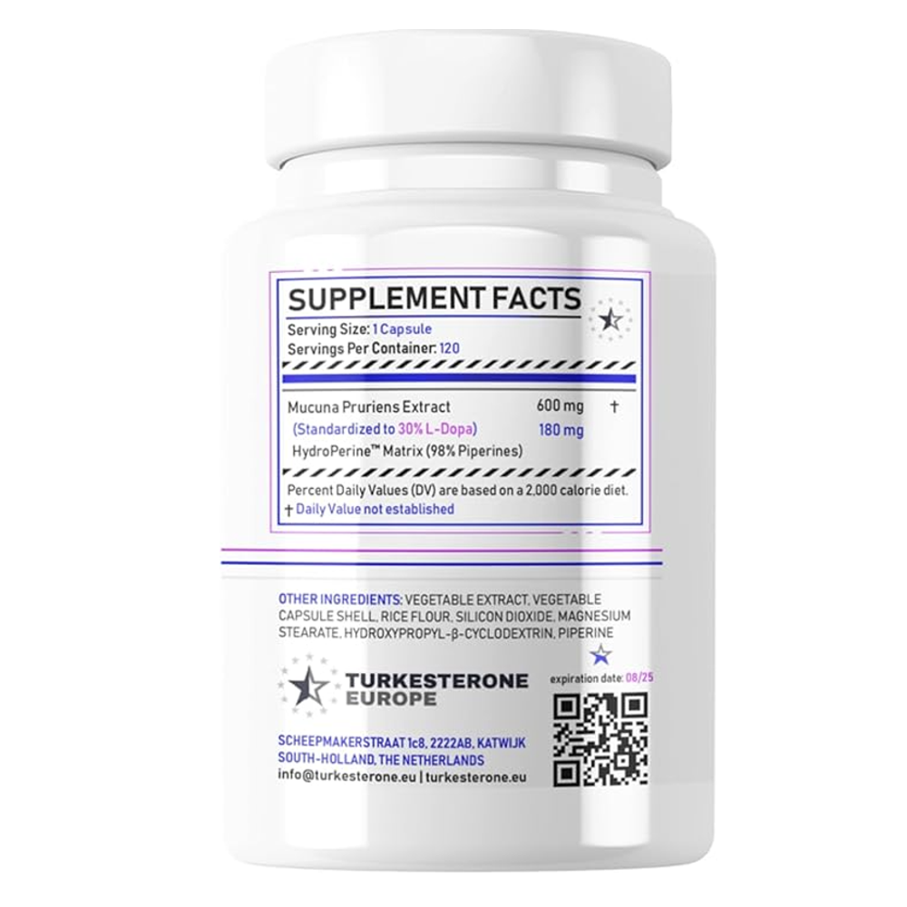 Turkesterone Europe Mucuna Pruriens Capsules