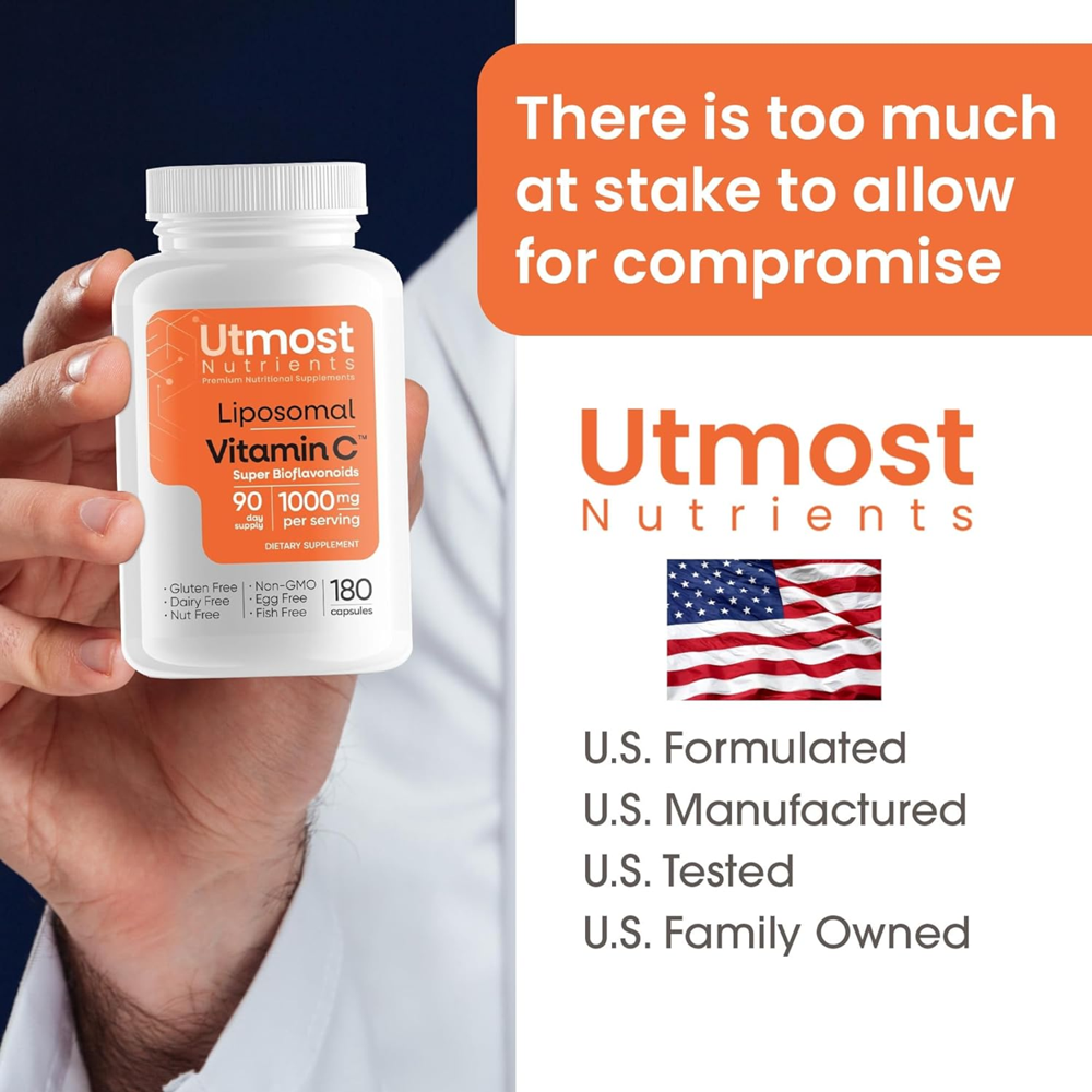 Utmost Nutrients Liposomal Vitamin C - With Super 1000mg
