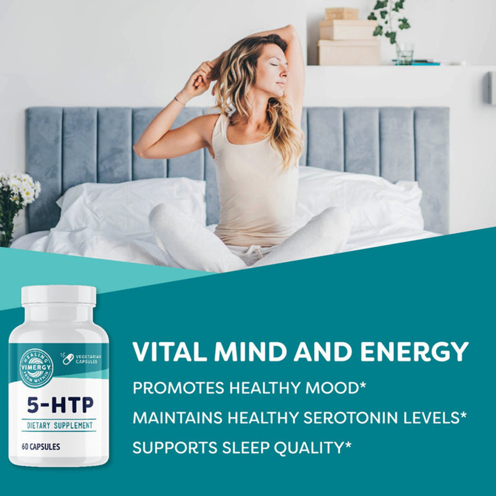 Vimergy 5-HTP – Natural Mood & Sleep Support 60 Capsules