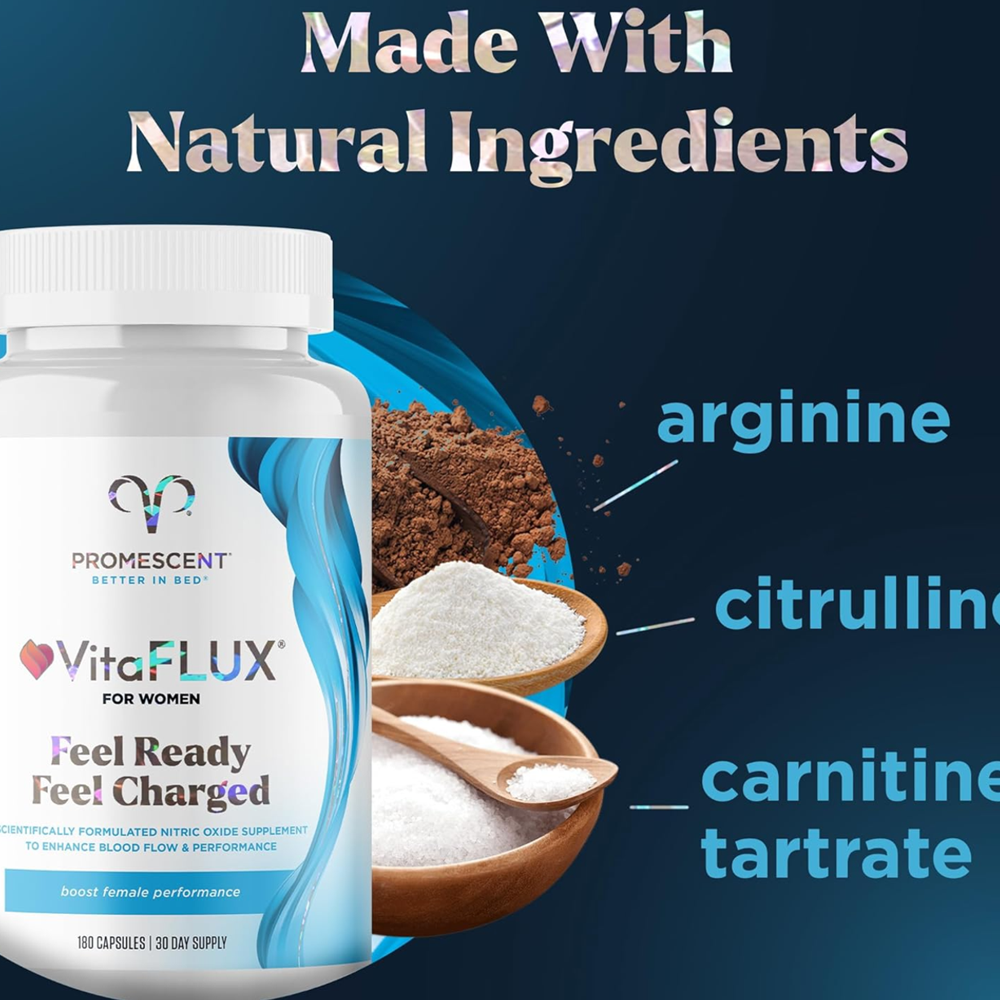 Promescent VitaFlux for Women – Nitric Oxide Booster (180 Capsules)